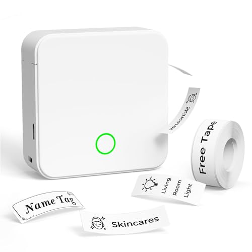 Bluetooth Mini Label Maker Machine, Rechargeable, Portable, Thermal