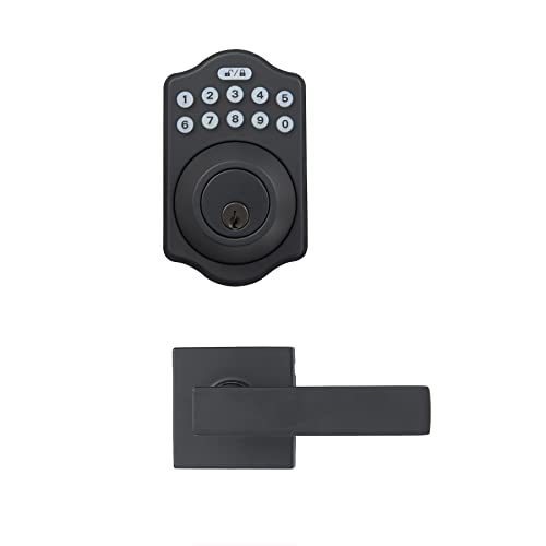Amazon Basics Electronic Keypad Keyless Entry Deadbolt Lock Set