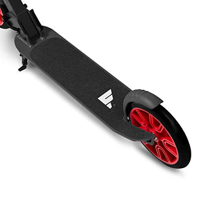 Flyer Kickstart Max, Kick Scooter, Adjustable Handlebars & Foldable, Red Scooter 8+ Years, and up to 220 lbs