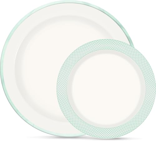 20 Guest Disposable Plastic Dinnerware Set