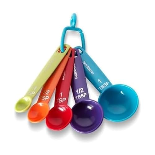 Farberware 5 Piece Dishwasher Safe Measuring Spoons Set