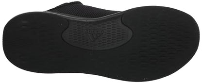 adidas Women's Cloudfoam Pure Sportswear Sneakers, Black/Iron Metallic/Black, 7