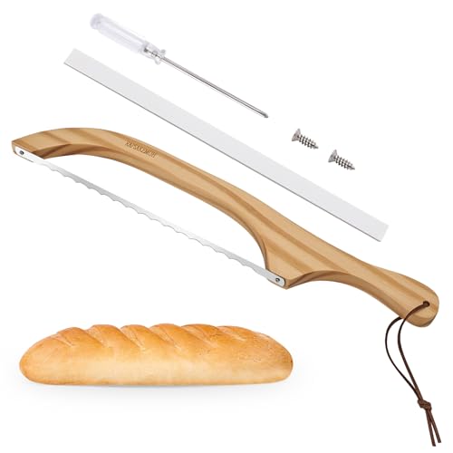 Bread Knife 15.7" Bow Slicer for Homemade Bread