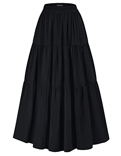 High Waisted Stretchy Renaissance Maxi Skirt