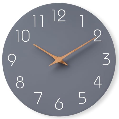 Silent 8-Inch Battery Operated Wall Clock