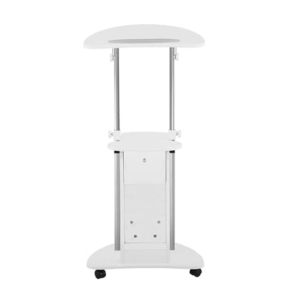 Adjustable Height Rolling Laptop Cart by Techni Mobili
