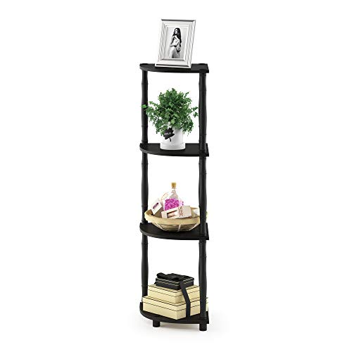 Furinno 4-Tier Corner Display Shelf Unit