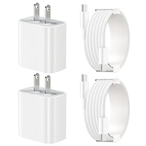 2 Pack iPhone 15 30W USB-C Fast Charger Set