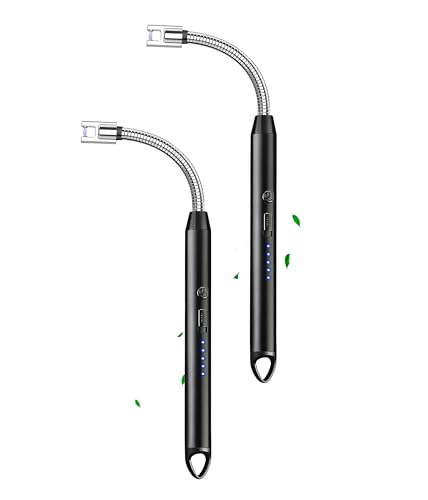 2 Pack Rechargeable Electric Arc Candle Lighters