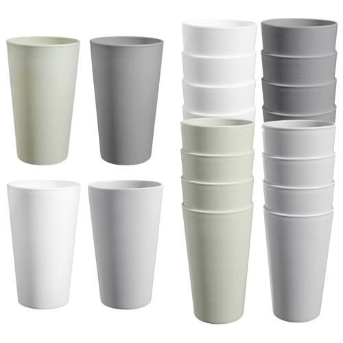 16 Pack Wheat Straw 20 oz Drinking Cups