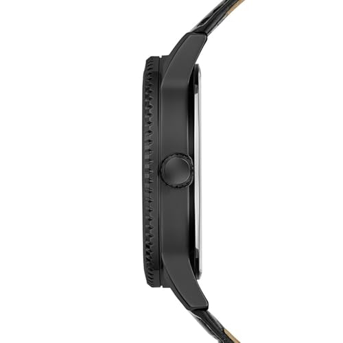 GUESS Men's 44mm Black Watch with Strap