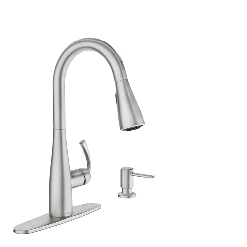 Moen Essie Pulldown Kitchen Faucet with Soap Dispenser