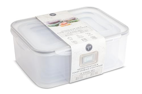 6 Pack Brooklyn Steel Co. Snap Lid Food Containers
