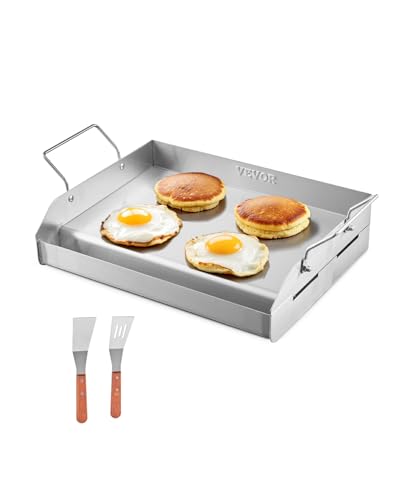 17x13 Inch Flat Top Grill Griddle Plate Portable
