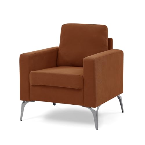 FANYE 3 Pieces Living Room Sofa Sets Include Armchair,Loveseat and 3Seaters Couch,Corduroy Upholstered Tufted Sofa&Couch with 4 Pillows and Metal Legs for Home Office Apartment