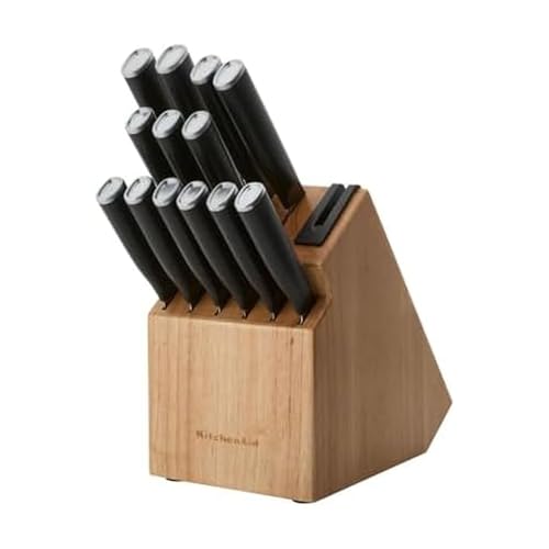 14-Piece KitchenAid Knife Block Set with Sharpener