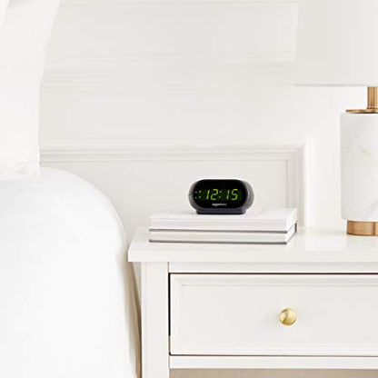 Digital Oval Alarm Clock with LED Display