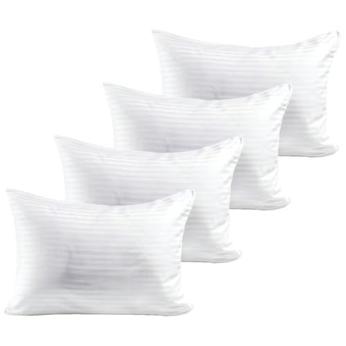 4 Pack Hypoallergenic Cotton Zippered Pillow Protectors