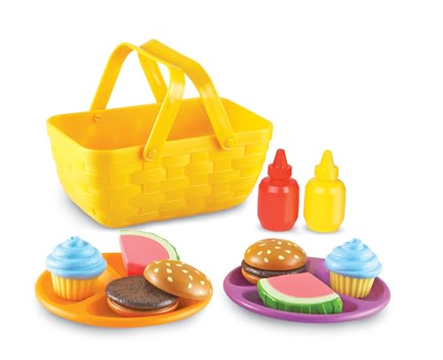 15 Piece Learning Resources Toddler Picnic Play Food Set