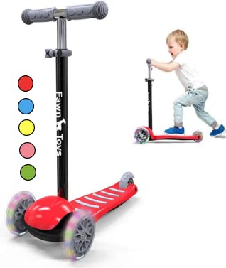 3-Wheel Junior Kick Scooter with Flashing Wheels