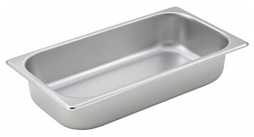 Winco 1/3 Size Stainless Steel Steam Table Pan