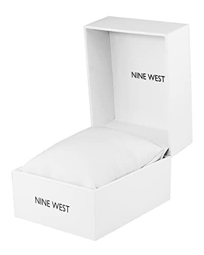 Nine West Gold-Tone Tan Strap Watch