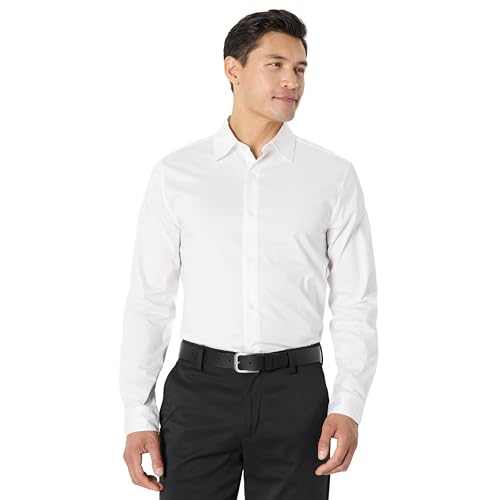 Amazon Essentials Men's Wrinkle Resistant Stretch Dress Shirt
