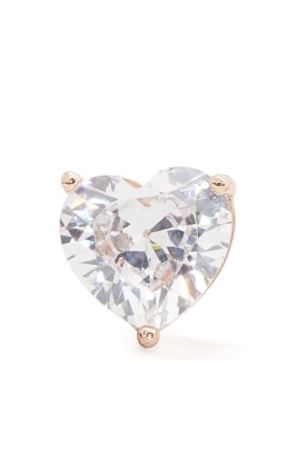 kate spade new york My Love Heart Studs, Clear/Gold, One Size