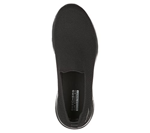 Skechers Men's Go Walk Max-Athletic Air Mesh Slip on Walkking Shoe Sneaker,Black/Black/Black,10.5 M US