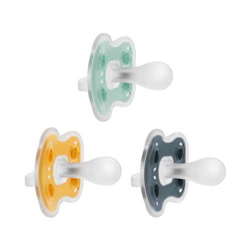 3 Pack Dr. Brown's Silicone Baby Pacifiers