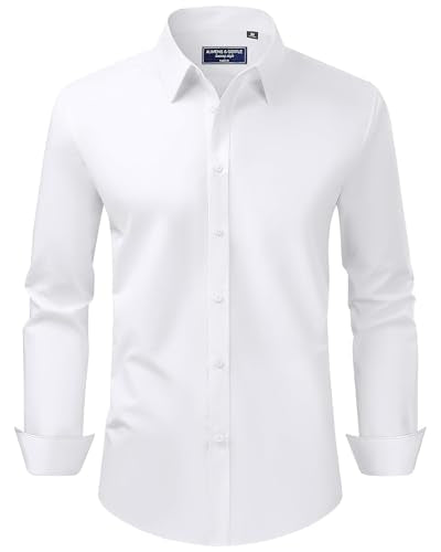 Stretch Stain-Resistant Long Sleeve Dress Shirt