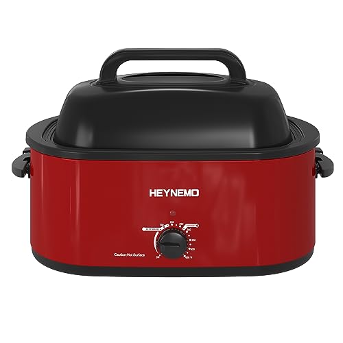 Electric Turkey Roaster Oven with Self-Basting Lid