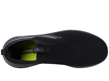 Skechers Mens GOrun Elevate - Athletic Slip-on Workout Running Shoe with Cushioning Sneaker, Black, 8 US