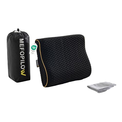 Memory Foam Travel Neck Pillow with Washable Cover