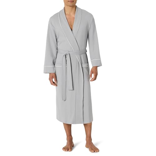 Amazon Essentials Men's Lightweight Waffle Bathrobe Big & Tall