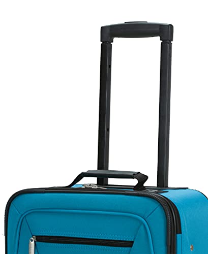 Rockland 2-Piece Expandable Luggage Set, Turquoise