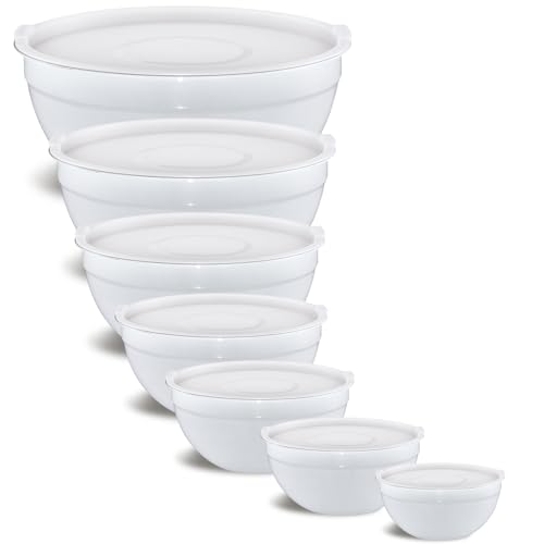 7 Piece Stainless Steel Mixing Bowls with Lids