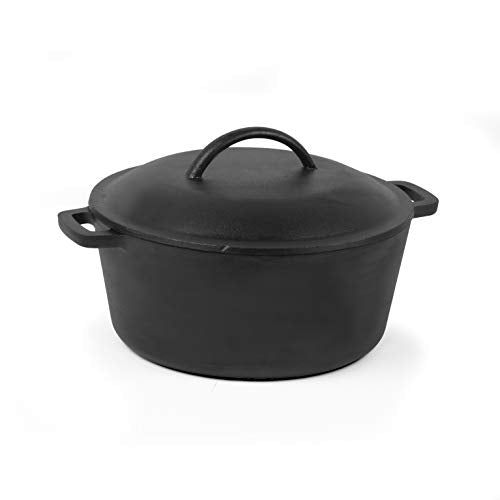 5 Quart Cast Iron Dutch Oven with Lid