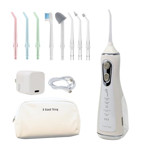 Rechargeable Water Flosser with 300ml Tank and Nozzles