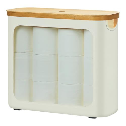 Lidded Free Standing Toilet Paper Storage Organizer