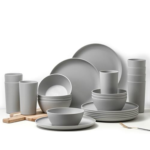 24-Piece Unbreakable Dinnerware Set, Service for 8
