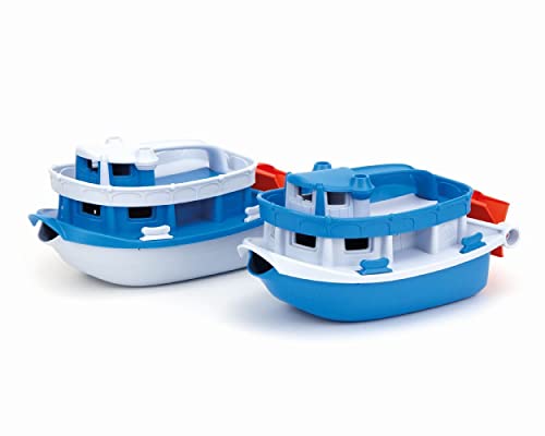 Green Toys Blue/Grey Paddle Boat Bath Toy