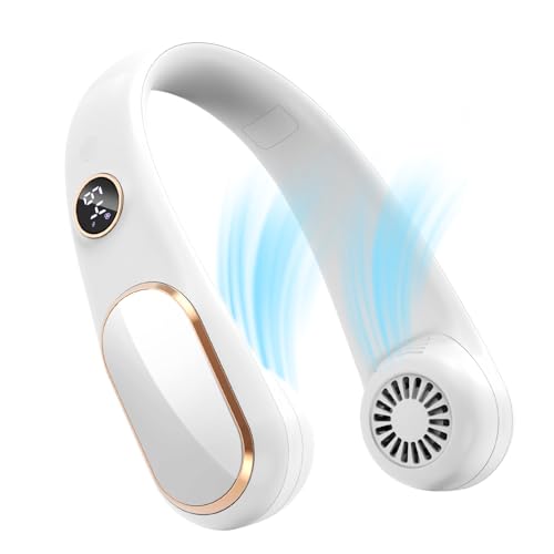 Koonie Portable Neck Fan, Rechargeable Bladeless, 5 Speeds