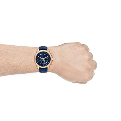 Armani Exchange Men's Chronograph Leather Watch