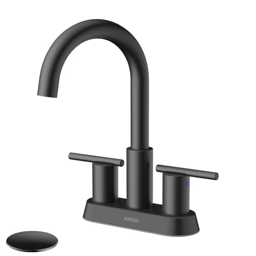 4 Inch 2-Handle Bathroom Sink Faucet with Drain