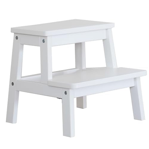 Wooden Two Step Stool for Adults and Kids