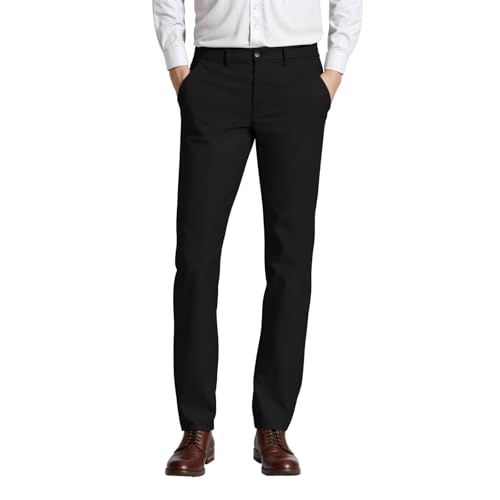 Men's Slim Fit Stretch Wrinkle Resistant Dress Pants