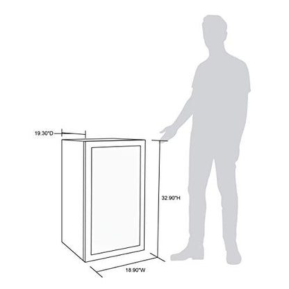 NewAir Beverage Refrigerator Cooler | 126 Cans Free Standing with Right Hinge Glass Door | Mini Fridge Beverage Organizer Perfect For Beer, Wine, Soda, And Cooler Drinks