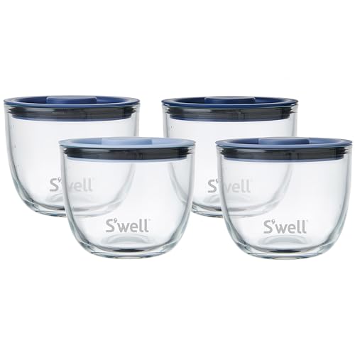 4 Pack S'well 12oz Glass Prep Bowls Set