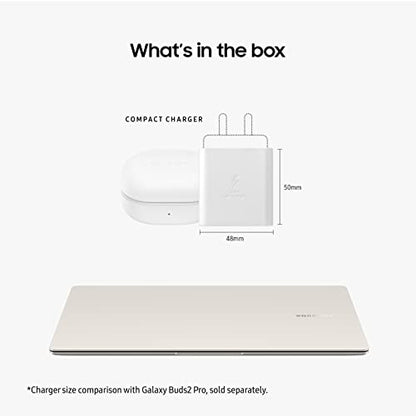 SAMSUNG 14” Galaxy Book3 Pro Laptop Computer, 13th Gen Intel Core i7-1360P Processor / 16GB / 512GB, 3K AMOLED Screen, 120hz, Fingerprint Reader, FHD Webcam, 2023 Model, NP940XFG-KA2US, Beige